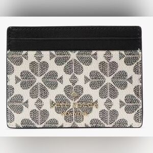 Kate Spade Black and White Card Holder